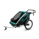 Двухместная коляска прицеп Thule Chariot Lite 2 Blue Grass/Black